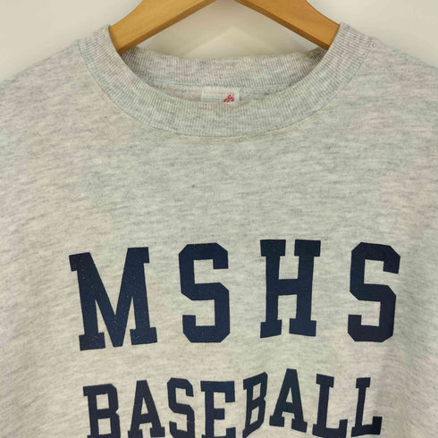 ジャージーズ JERZEES USA製 裏起毛 MSHS BASEBALL プリント 霜降り クルーネックスウェット メンズ import:M