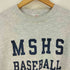 ジャージーズ JERZEES USA製 裏起毛 MSHS BASEBALL プリント 霜降り クルーネックスウェット メンズ import:M