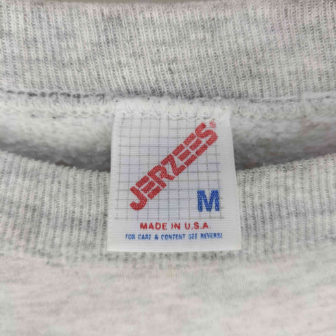 ジャージーズ JERZEES USA製 裏起毛 MSHS BASEBALL プリント 霜降り クルーネックスウェット メンズ import:M