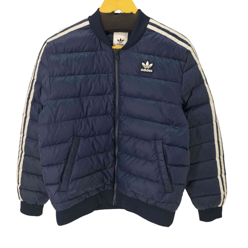 アディダス adidas 3ライン キルティング ダウンジャケット SST LIGHT FL0005 DOWNJACKET NVY メンズ import:L