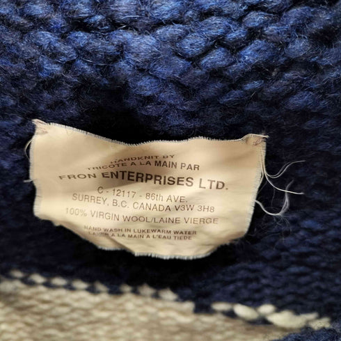 FRON ENTERPRISES LTD カナダ製 カウチンニット 狼 メンズ