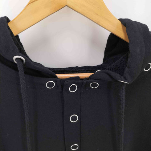 イクミ IKUMI SNAPBOTTON HOODIE スナップボタンプルオーバーパーカー レディース