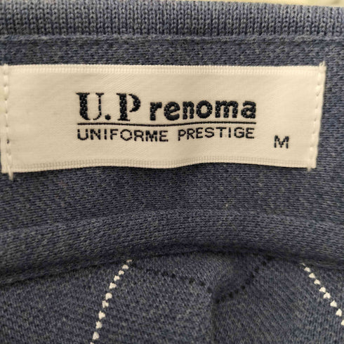ユーピーレノマ U.P renoma アーガイル柄ポロシャツ メンズ JPN:M