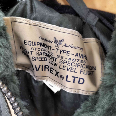 アヴィレックス AVIREX N-2Bフライトジャケット 裏ボア ワッペン 28-A6755 メンズ JPN:M