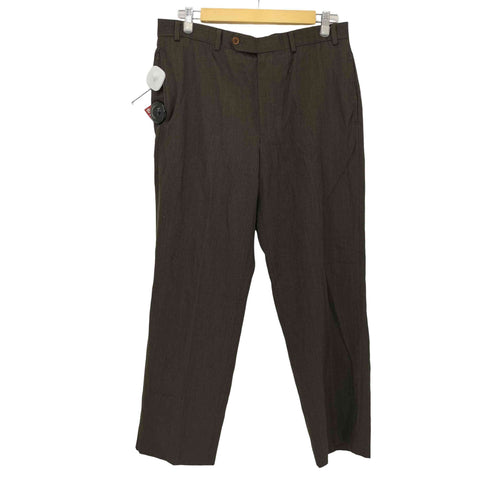 ブルックスブラザーズ 346 BROOKS BROTHERS MADE IN EGYPT ウールノータックスラックス メンズ W35