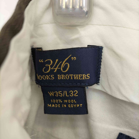 ブルックスブラザーズ 346 BROOKS BROTHERS MADE IN EGYPT ウールノータックスラックス メンズ W35