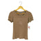 バーバリーブルーレーベル BURBERRY BLUE LABEL ラメロゴプリント クルーネックTシャツ レディース EUR:38
