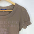 バーバリーブルーレーベル BURBERRY BLUE LABEL ラメロゴプリント クルーネックTシャツ レディース EUR:38