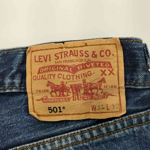 リーバイス Levis 90S~00S 906刻印 スリランカ製 501 ボタンフライデニム メンズ W34
