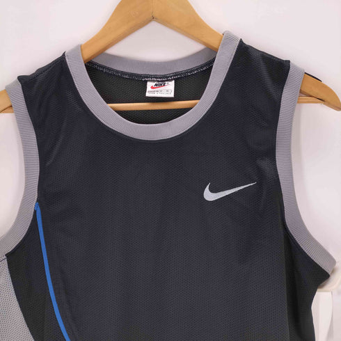 ナイキ NIKE 90-00S 白タグメッシュ ゲームシャツ メンズ M(10-12)