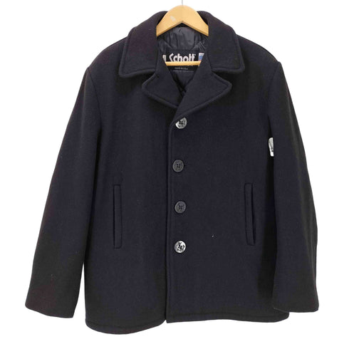 ショット Schott U.S.740N USA製 裏地キルティング ウール Pコート メンズ JPN:42