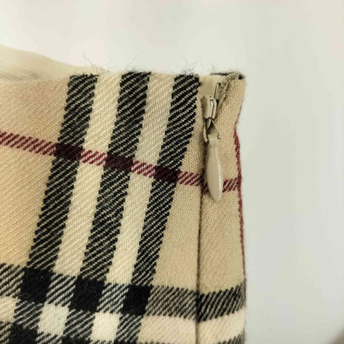 バーバリーブルーレーベル BURBERRY BLUE LABEL ノバチェック 台形ミニスカート レディース 36