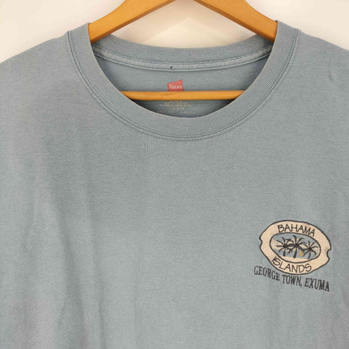 ヘインズ Hanes BAHAMA ISLANDS刺繍 Tシャツ メンズ import:XL