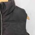 ザラ ZARA LEATHER EFFECT SHORT PUFFER GILET レザー エフェクト パファー ジレ レディース import:XS