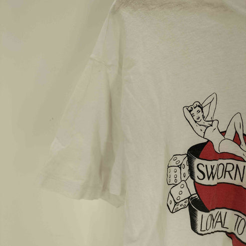 ヘインズ Hanes 1983 village mews USA製 シングルステッチ プリントクルーネックTシャツ メンズ JPN:XL