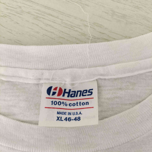 ヘインズ Hanes 1983 village mews USA製 シングルステッチ プリントクルーネックTシャツ メンズ JPN:XL