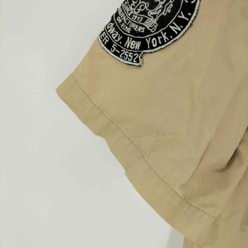 パーフェクトバイショット Perfecto by Schott S/S PATCHED WORK SHIRT ミリタリー ワーク インディアン バックステンシル サファリシャツ メンズ JPN:M