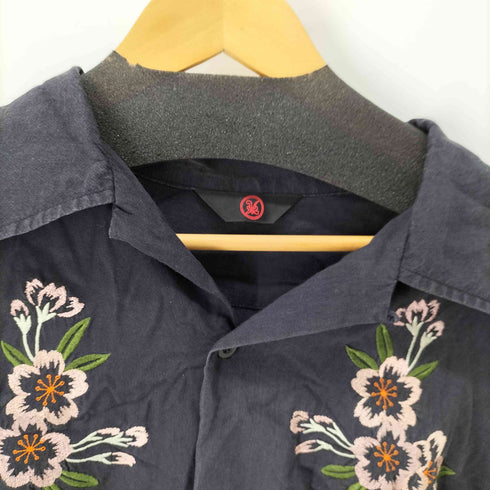 クロップドヘッズ CROPPED HEADS アロハシャツ 舞子刺繍 シャツ メンズ JPN:M