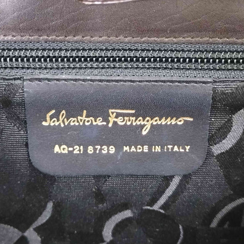 サルヴァトーレフェラガモ Salvatore Ferragamo イタリア製 2WAY レザーショルダーバッグ ハンドバッグ レディース