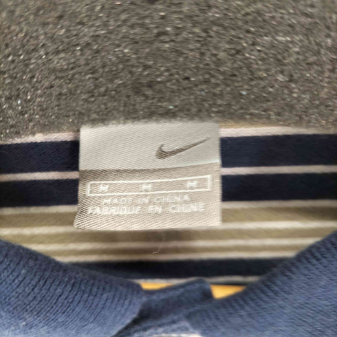 ナイキ NIKE ボーダーS/S ポロシャツ スウォッシュロゴ メンズ import:M
