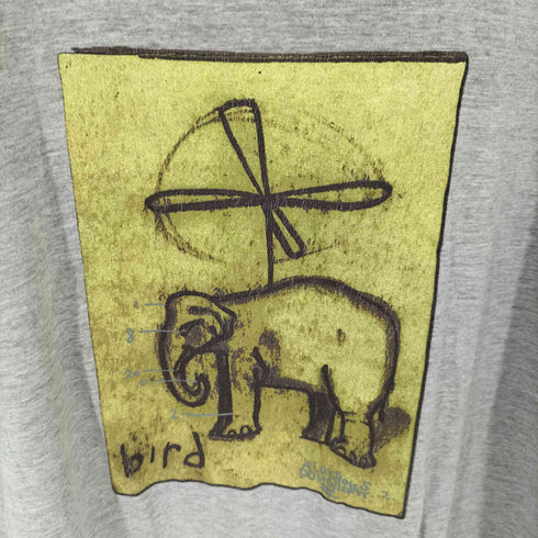 ルーカ RVCA 00S USA製 プリントS/S TEE 像 エレファント プロペラ メンズ import:M