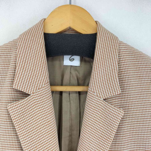 ロクビューティーアンドユースユナイテッドアローズ 6 BEAUTY & YOUTH UNITED ARROWS HOUNDSTOOTH CHECK JACKET レディース JPN:36