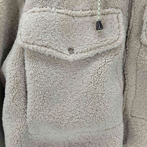 ザラ ZARA クロップド ボアフリースジャケット レディース import:S