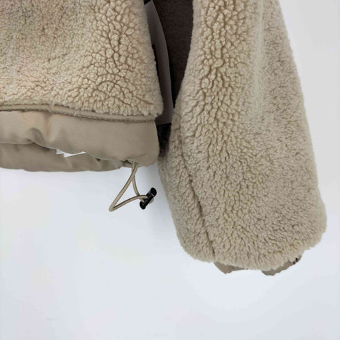 ザラ ZARA クロップド ボアフリースジャケット レディース import:S