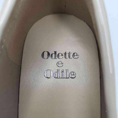 オデットエオディール Odette e Odile エナメル リボンチャーム スタッズ 厚底 タッセル ローファー レディース JPN:24