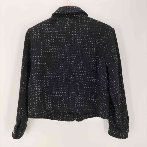 ザラ ZARA ショート丈 ジャガード織ジャケット レディース import:S