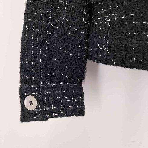 ザラ ZARA ショート丈 ジャガード織ジャケット レディース import:S