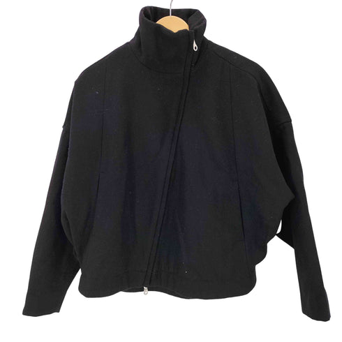 バージズブルック BASISBROEK スタンドカラー ダブルジップ ウールジャケット レディース JPN:1