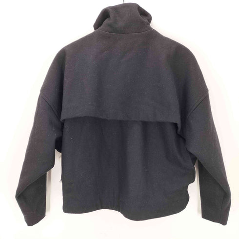 バージズブルック BASISBROEK スタンドカラー ダブルジップ ウールジャケット レディース JPN:1