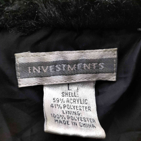 INVESTMENTS フェイクファージップベスト レディース JPN:L