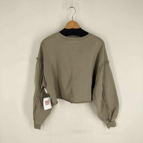 ケイビーエフ KBF クロップド ダメージリメイクスウェット レディース ONE SIZE