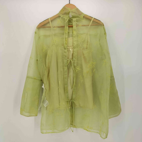 リリーブラウン Lily Brown 23SS フロッキー オーガンジー ブラウス レディース ONE SIZE
