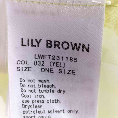 リリーブラウン Lily Brown 23SS フロッキー オーガンジー ブラウス レディース ONE SIZE