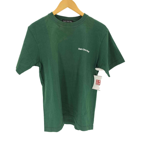one's own way ロゴプリントクルーネックTシャツ メンズ JPN:M