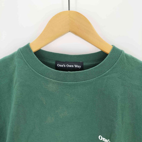 one's own way ロゴプリントクルーネックTシャツ メンズ JPN:M