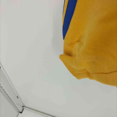 アディダス adidas 80s デサント製 銀タグ 3ラインスウェット トレフォイルロゴ スウェット からし色 メンズ M-L