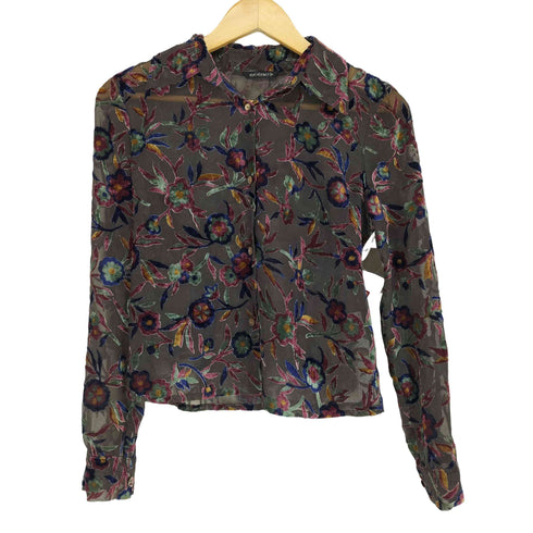 SEVENTH レース花柄デザインL/S シャツ レディース