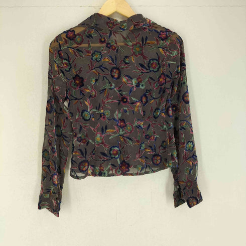 SEVENTH レース花柄デザインL/S シャツ レディース