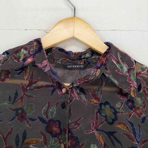SEVENTH レース花柄デザインL/S シャツ レディース
