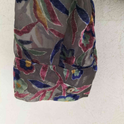 SEVENTH レース花柄デザインL/S シャツ レディース