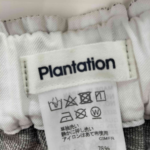 プランテーション Plantation リネン混ワイドクロップドスウェットパンツ レディース JPN:M