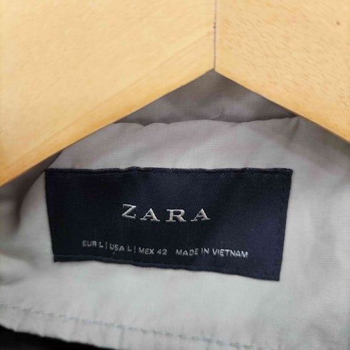 ザラ ZARA インナーダウン トレンチコート メンズ import:L