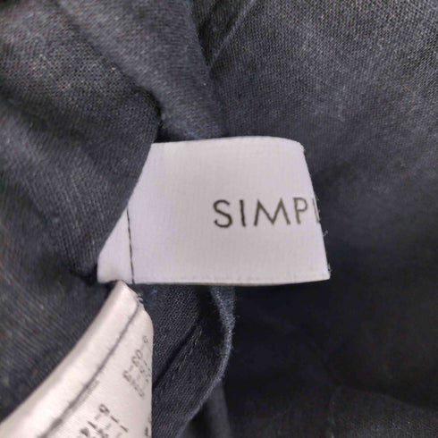 シンプリシテェ SIMPLICITE リネンブレンド ペプラムブラウス レディース
