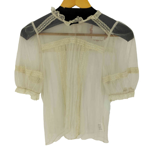 ドットアンドストライプスチャイルドウーマン Dot&Stripes CHILD WOMAN シースルーフリルブラウス レディース FREE