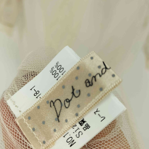 ドットアンドストライプスチャイルドウーマン Dot&Stripes CHILD WOMAN シースルーフリルブラウス レディース FREE