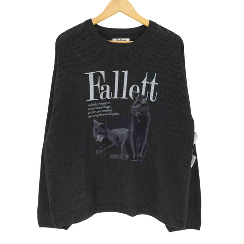 FALLETT フロントプリントメッシュコットンL/S TEE メンズ JPN:M